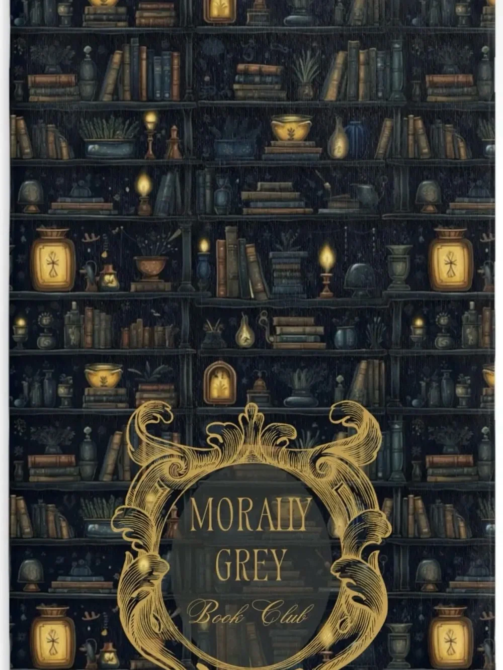 Morally Grey Book Club Tea Towel - Dark Romance Kitchen Towel For Book Lovers